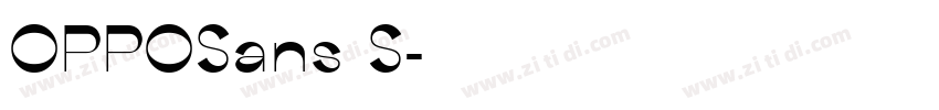 OPPOSans S字体转换